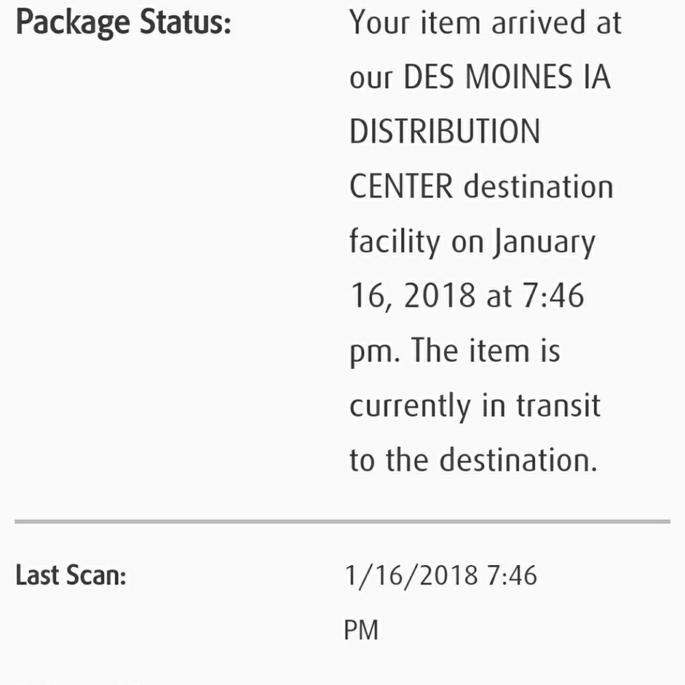 Recent Tracking From Usps!! View 3